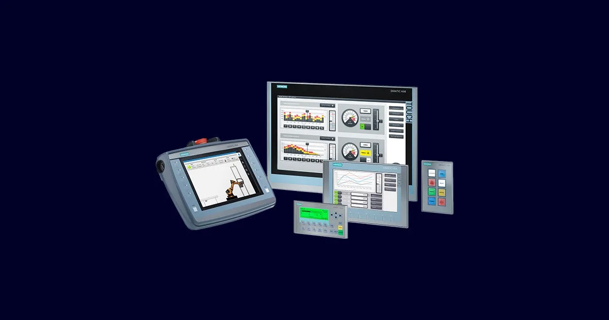 Операторская HMI-панель на производстве